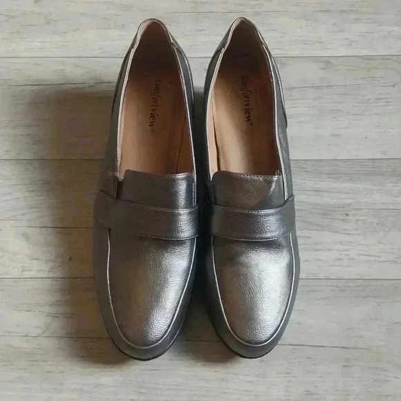 NWOT Comfortview Heels Metallic Size 11W - Picture 1 of 8
